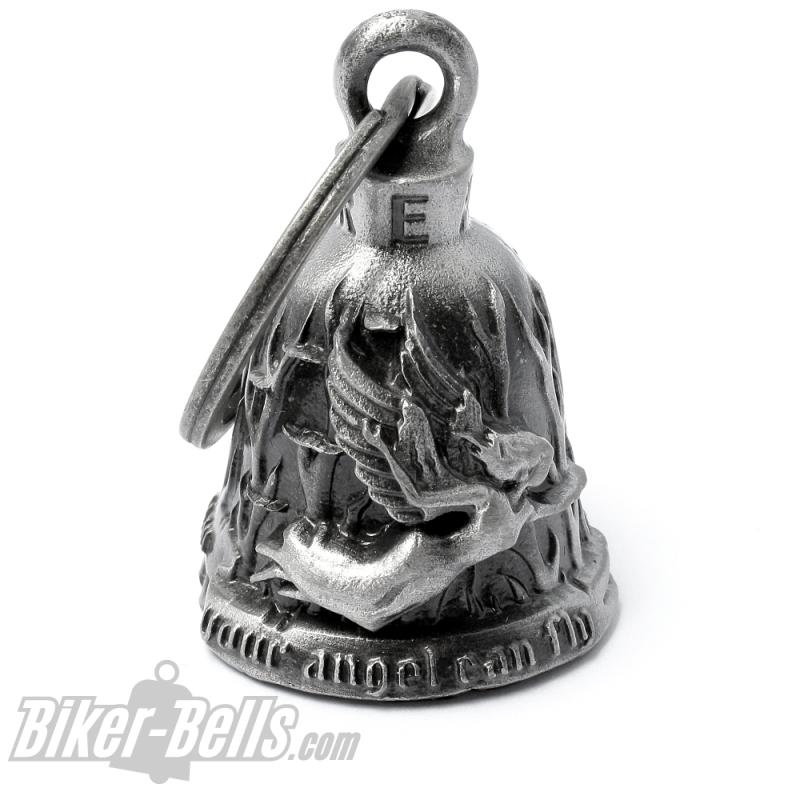 Never Ride Faster Than Your Angel Can Fly Biker Bell Motorcyclist Guardian Angel